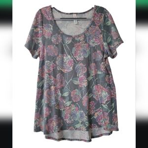 Lularoe Classic T Large Distressed Roses